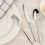 Cutlery Sets Stainless Steel 18/8 Forks Spoons Catering Nova | Set of 12 | Silver