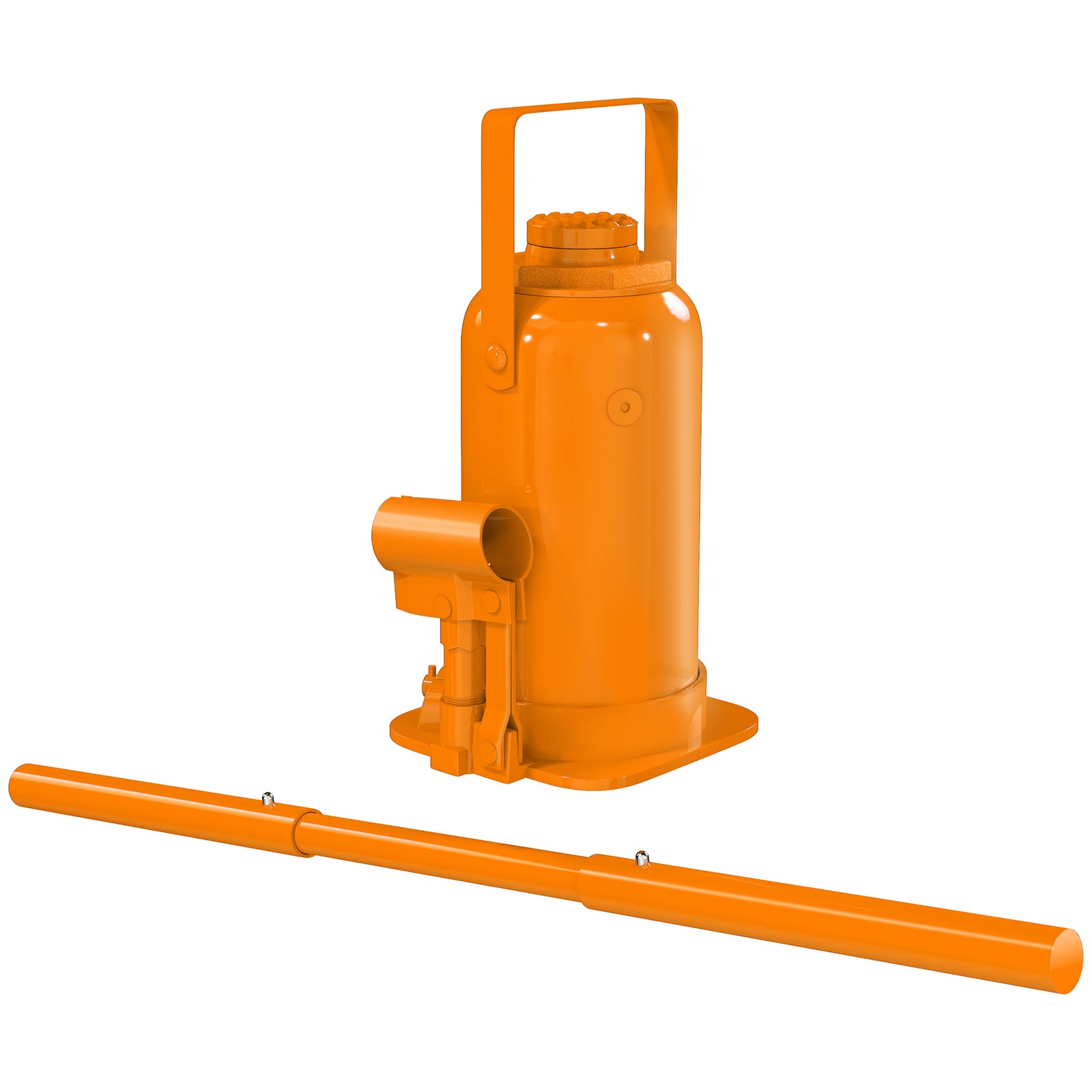 HOMCOM 12 Tonne Hydraulic Bottle Jack, 19-37 Cm Car Jack Lift, Orange