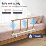 Bed Rail Folding Bed Guard Safety For Elderly Adults Assist Bed Side | White