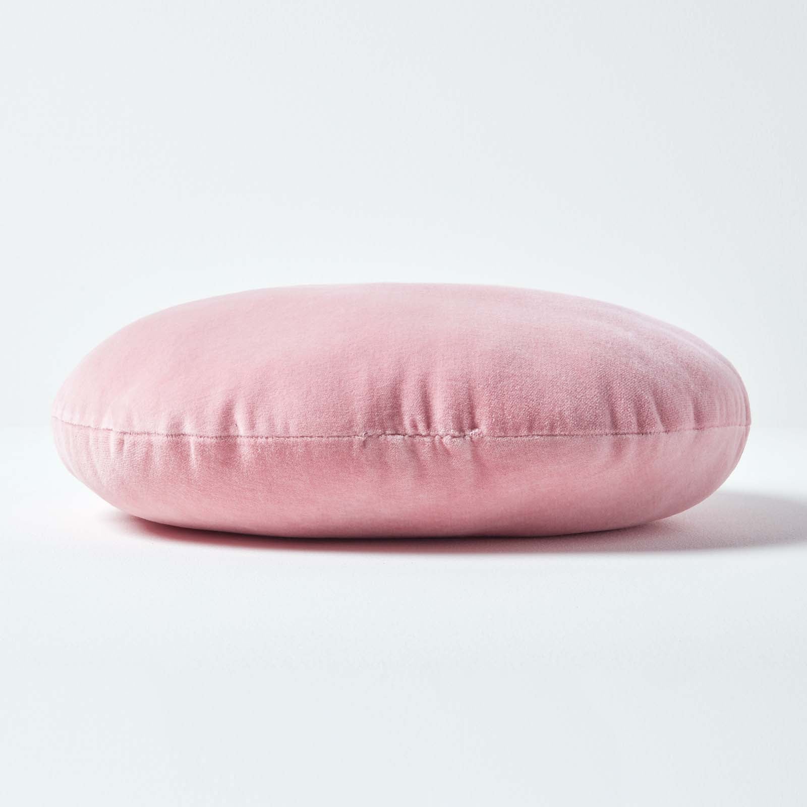 Luxury Velvet Round Cushion | 40cm x 40cm | Pink