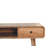 Artisan Furniture Solid Wood Square Oak-ish Writing Desk