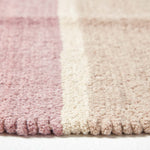 Cotton Chenille Striped Rug | 150cm x 95cm | Blue & Grey