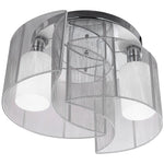 Semi-flush Mount Ceiling Light W/ Metal Base For Living Room