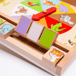 Wooden Animal Shut The Box Game, Traditional Board Game