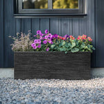 Zinc Galvanised Trough Planter | 75cm x 32cm x 32cm | Antique Silver