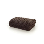 Tadcaster Supersoft Warm Chevron Designn Throw – 140x180cm Blanket | 140cm x 180cm | Chocolate