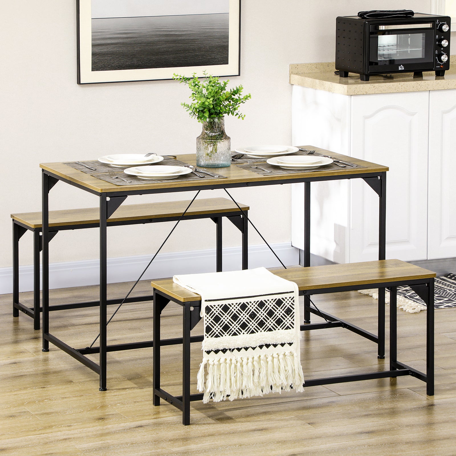 Modern Dining Table Set For 4 Space Saving Breakfast Table