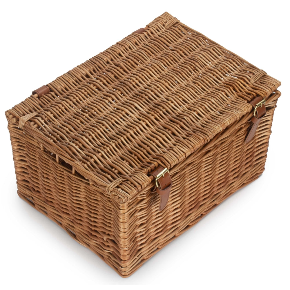 Light Steamed Windsor Wicker Picnic Basket | Large | Brown