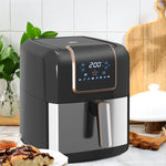 Air Fryer 1700w 6.5l With Digital Display Timer | One Size | Gold