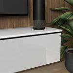 Wall Mounted Tv Stand With Storage | White
