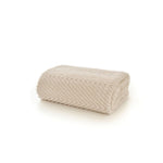 Hemsworth Chevron Soft Touch Throw 130x170cm – Super Cosy Decorative Blanket | 130cm x 170cm | Cream