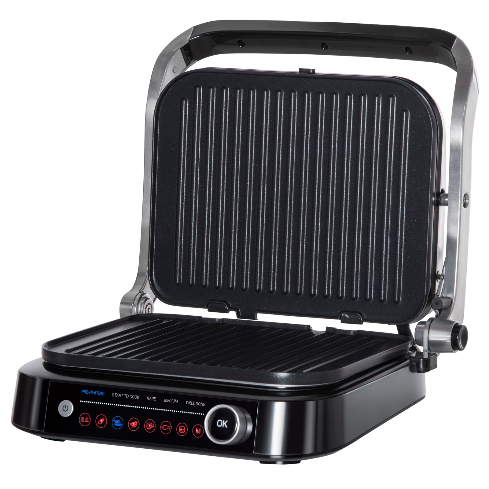 Health Grill And Panini Press 2100w With 8 Settings