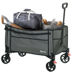 150l Folding Trolley, Collapsible Wagon | Gray