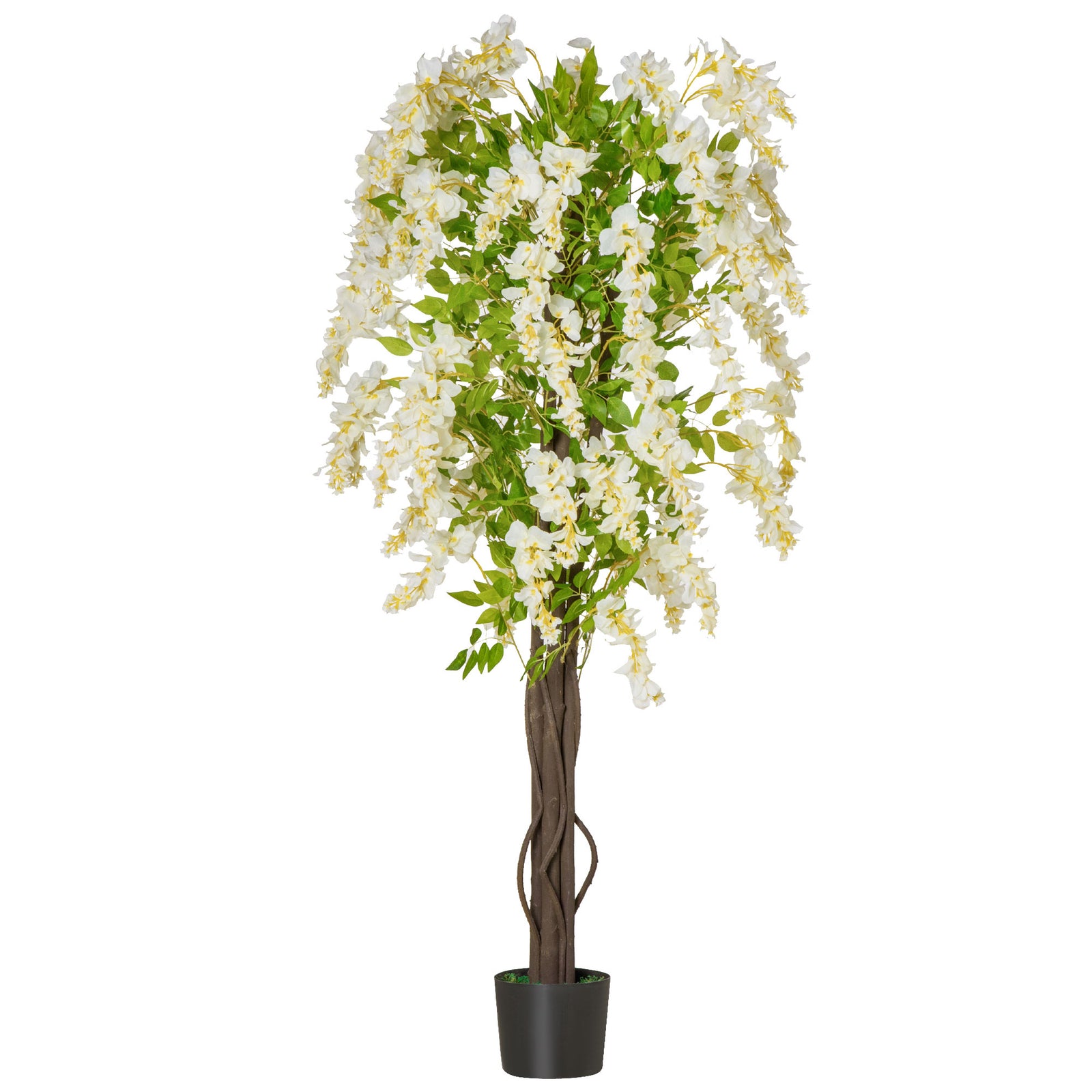 Artificial 160cm Realistic White Wisteria Tree Faux Plant