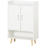 Modern Shoe Cabinet Storage Organizer W/ Doors And Shelves