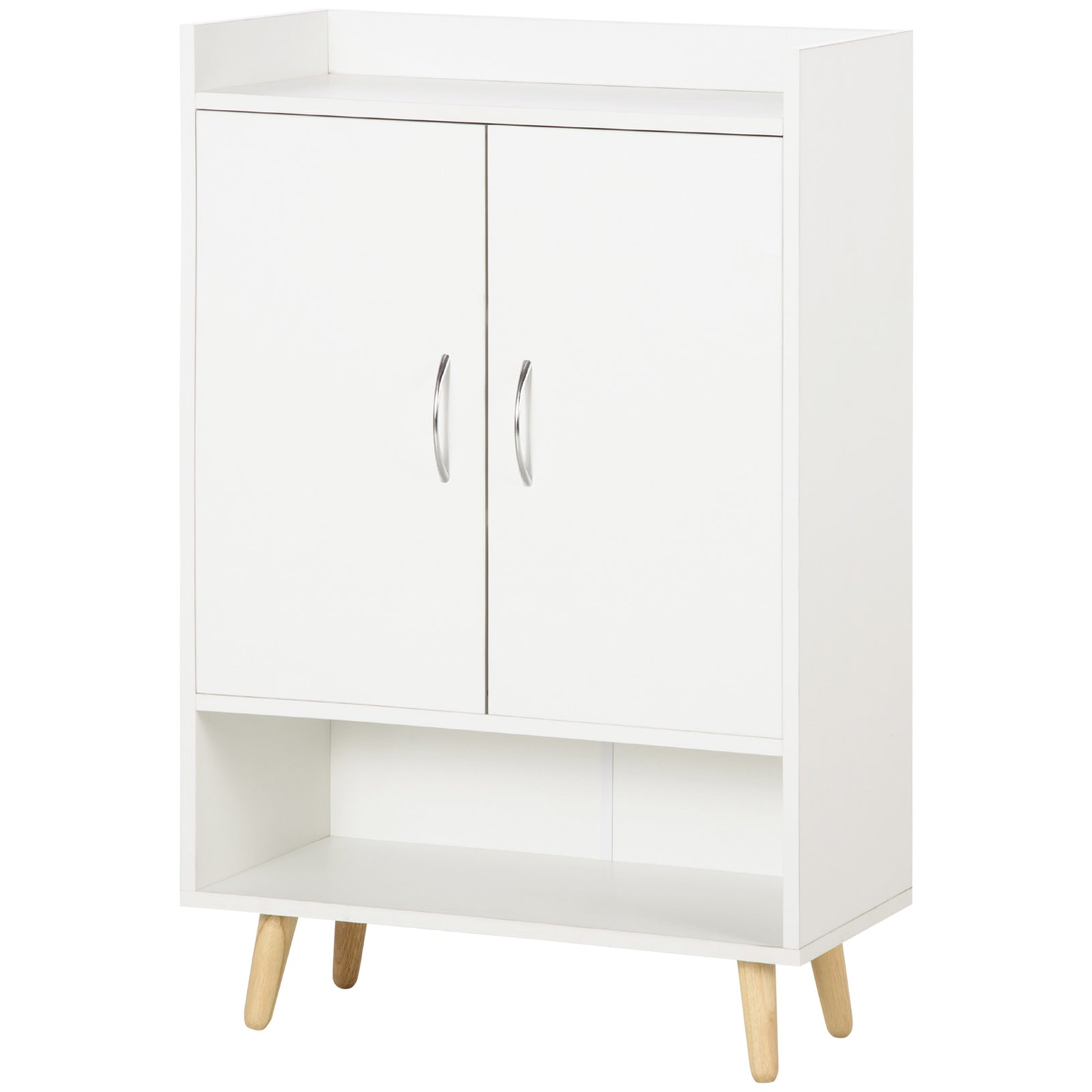 Modern Shoe Cabinet Storage Organizer W/ Doors And Shelves