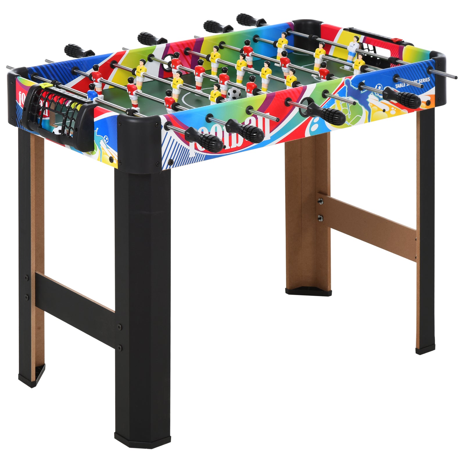 2.8ft Foosball Table Competition Sized For Indoor | Multi Colour