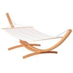 Outdoor Garden Hammock With Wooden Stand Swing Hanging Bed