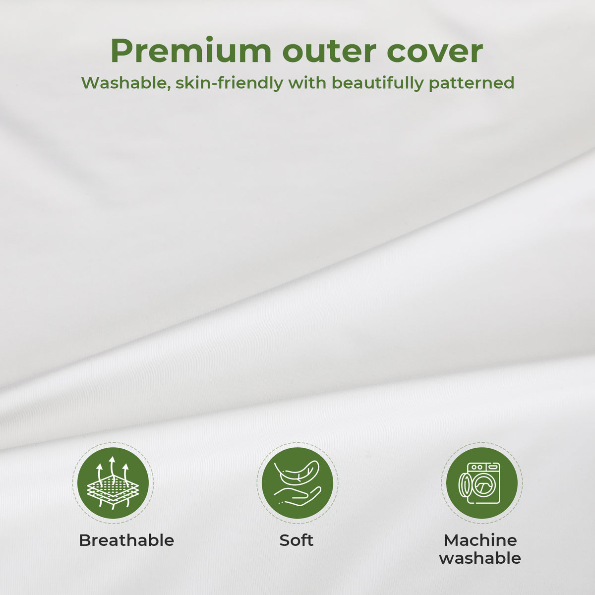 Lavio Luxury Pillow Firm Side Support Memory Foam With Soft Side Foam Reversible