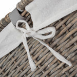 Wicker Grey Wash Finish Storage Basket | Extra Large | Gray