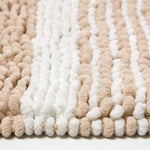 Chenille Stripe Bath Mat | 50 x 80cm | Beige
