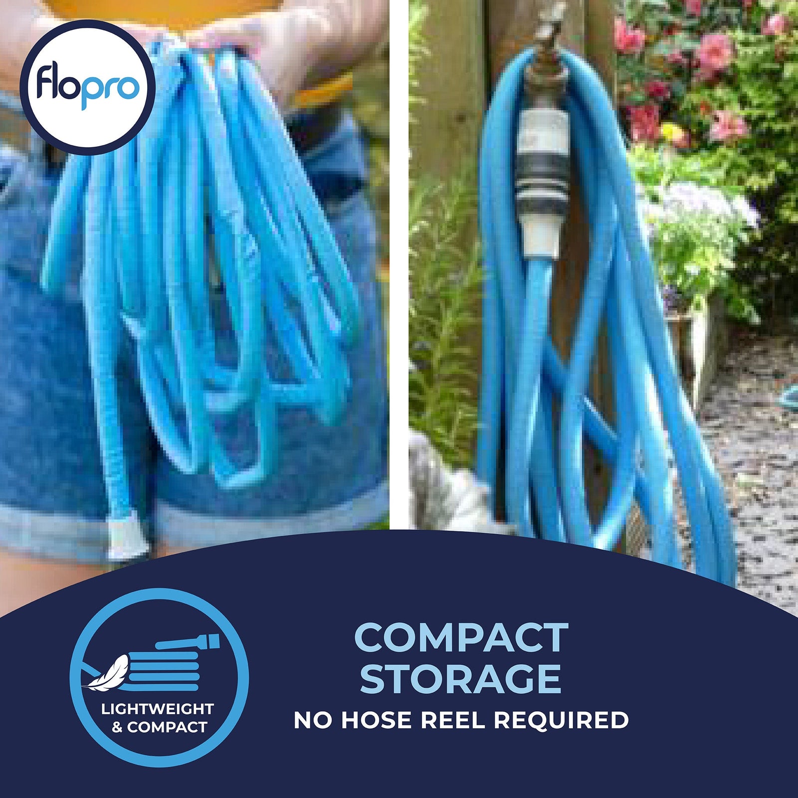Fitt Ikon Expandable Garden Hose Complete Set 15m Blue | Blue