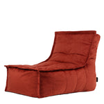 Dolce Velvet Bean Bag Lounger | Orange
