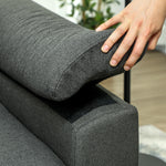 Click Clack Sofa Bed 2 Seater Sofa Bed For Living Room | Charcoal Grey