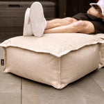 Dolce Indoor Outdoor Pouffe Footstool Bean Bags, Natural