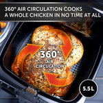 Digital 5.5l Air Fryer Oven Fry Bake Roast Grill