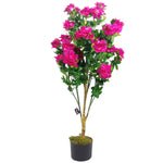 Artificial 100cm Premium Artificial Azalea Pink Flowers Potted Plant