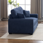 Lewiston Fabric Pull Out Sofabed | Denim
