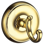 Towel Hooks Wall Mounted Storage Non-rust Brass Core | Single | Polished Brass