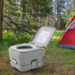 10l Portable Travel Toilet With Detachable Tanks - Grey | Gray