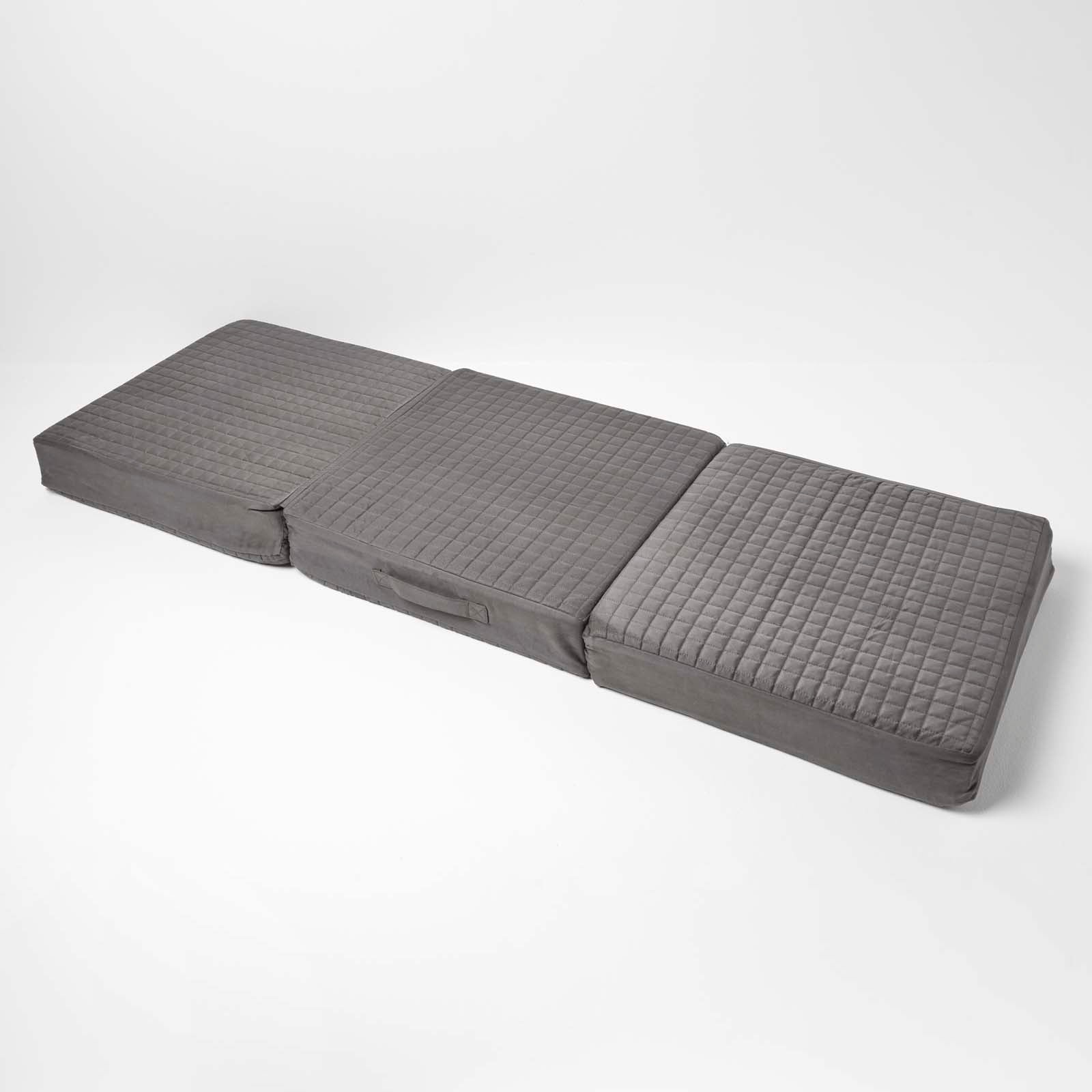 Quilted Polyester 3 Seater Orthopaedic Booster Cushion Cover | 50cm x 150cm | Grey