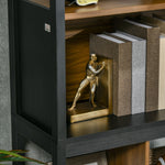 4 Tier Bookshelf Freestanding Bookcase With Storage
