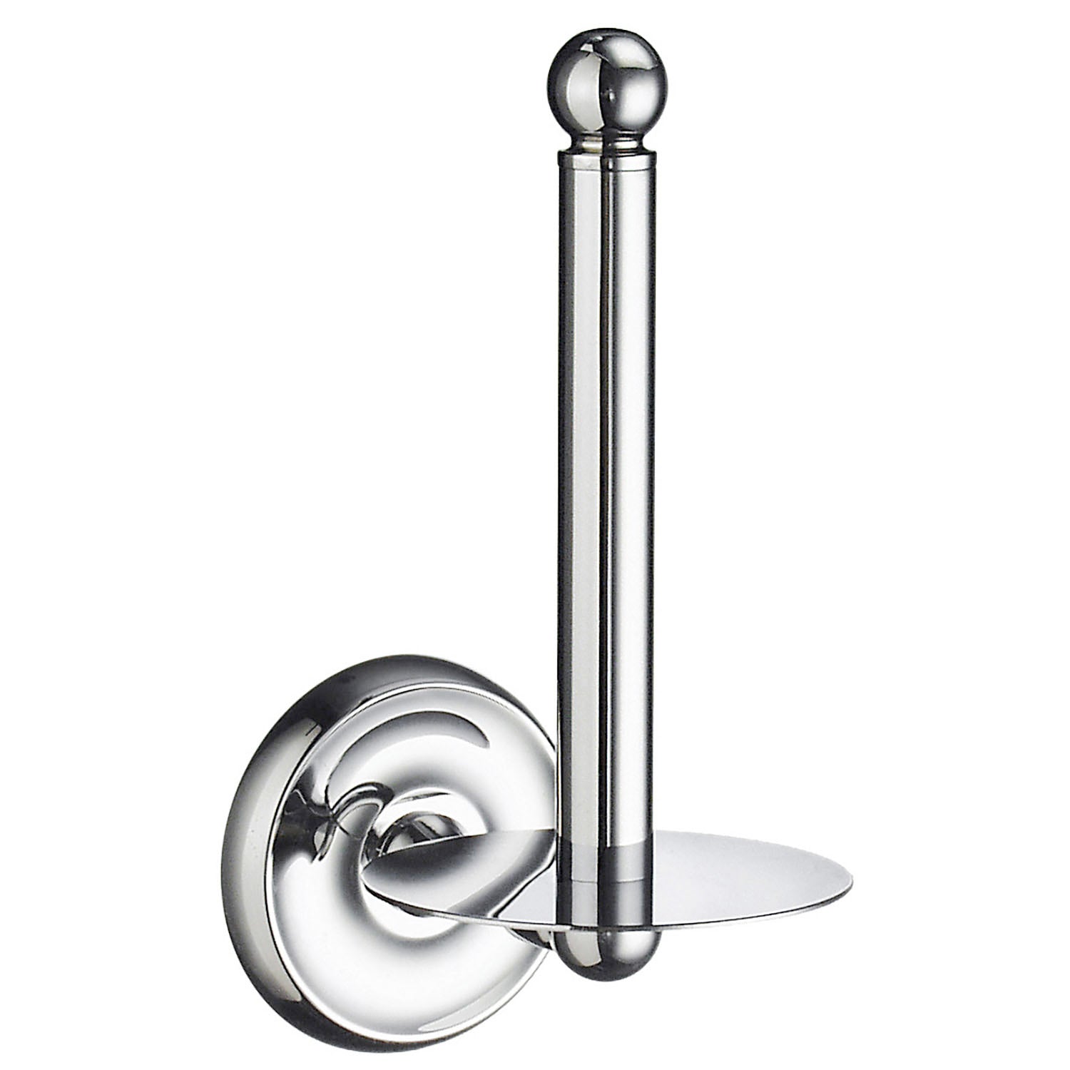 Wall Mounted Toilet Roll Holder For Bathroom Toilet Paper | Polished Chrome
