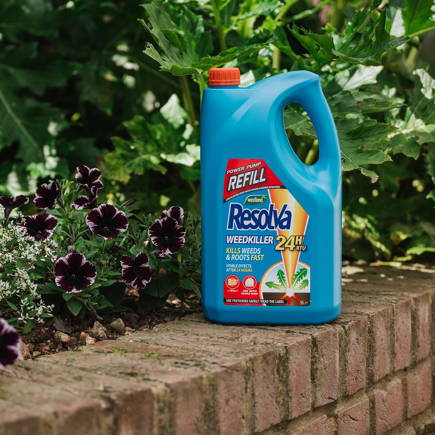 24h Ready To Use Power Pump Weeds & Roots Killer Refill, 5 Litre