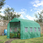 Round Polytunnel Greenhouse 4x2x2m