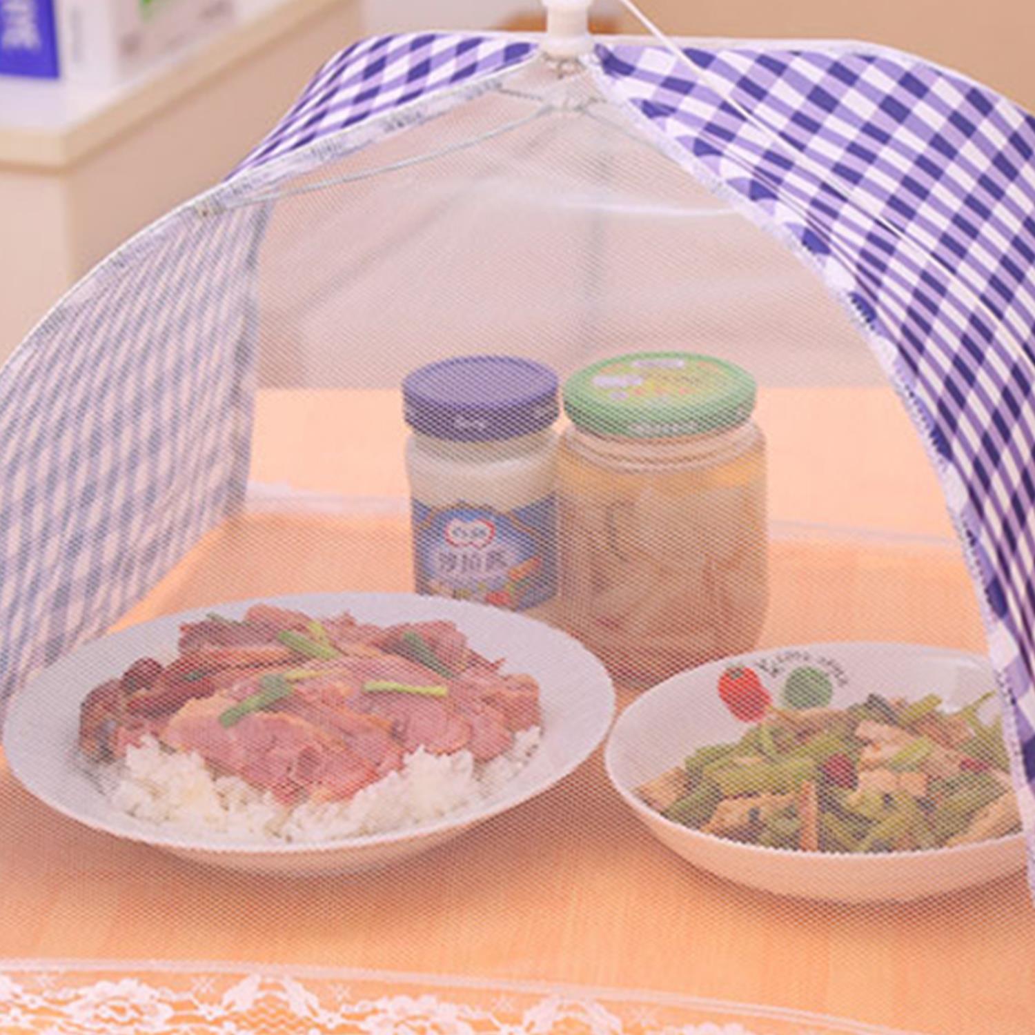 Mesh Food Cover Square Blue