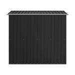 4x6ft Metal Garden Tool Shed With Sliding Door & Pent Roof – Durable Outdoor Storage With Foundation