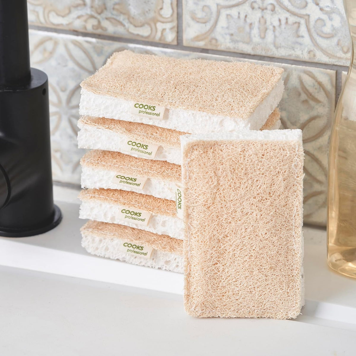 Eco Sponge Scouring Pad Set | Set of 6 | White
