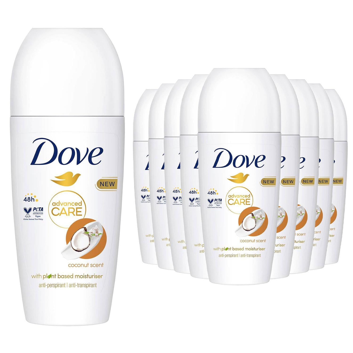 Antiperspirant Advanced Care Deodorant With Coconut Scent 48h, 12x 50ml