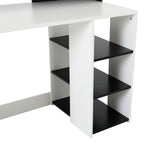 Multi-storage & Workstation Desk Table Storage Shelves Home | Black