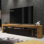 Nova Tv Unit 200cm With Led Lights | Oak