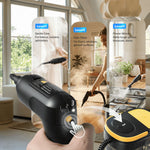 Steam Cleaner High Pressure Cleaning Machine Adjustable 1500w For Home | Black