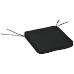 6-piece Chair Cushion Seat Pads Dining Chair Withstraps | Black