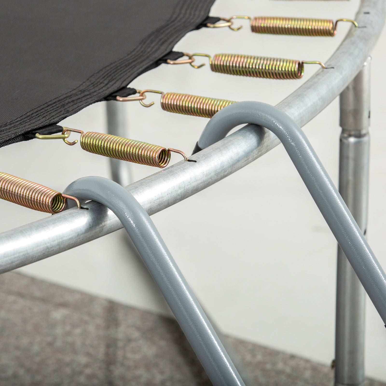 Galvanized Steel Trampoline Ladder For 6ft-10ft | Gray
