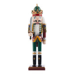 Wooden Nutcracker Soldier Figurine Christmas Ornament With Sword