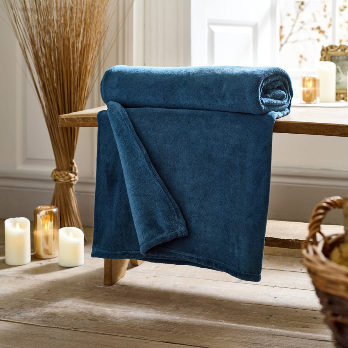 Snuggle Touch Supersoft Fleece Throw | 150cm x 200cm | Navy